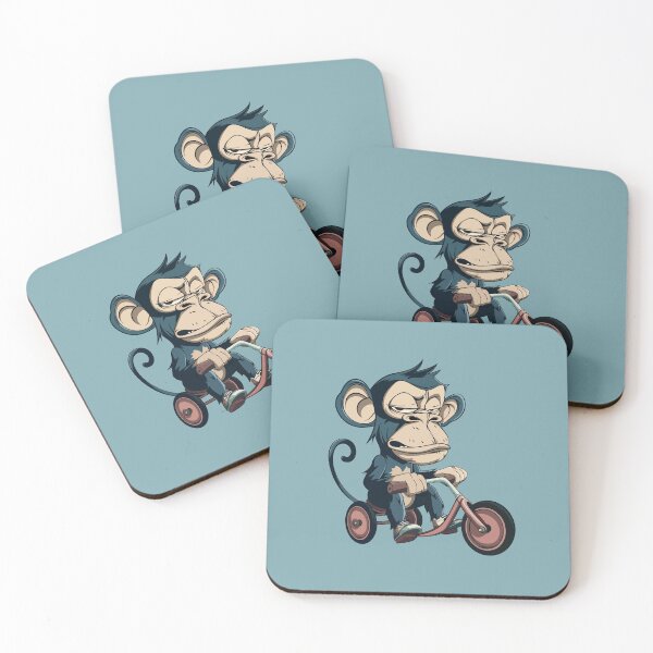 Item preview, Monkey on Bike designed and sold by NerdyBerlin.