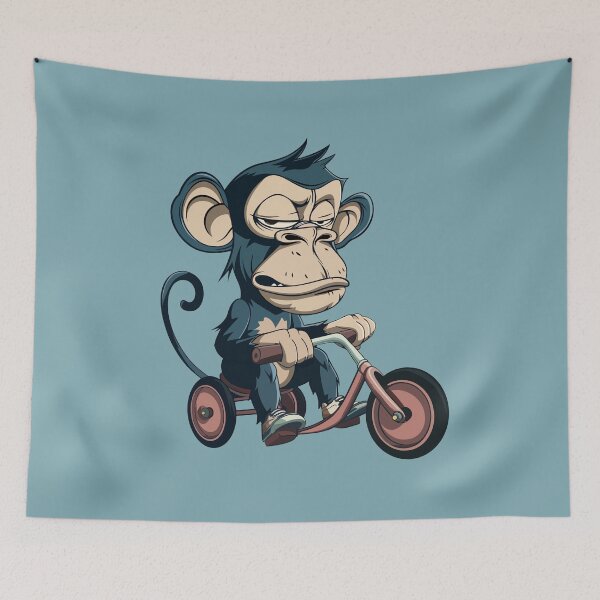 Item preview, Monkey on Bike designed and sold by NerdyBerlin.