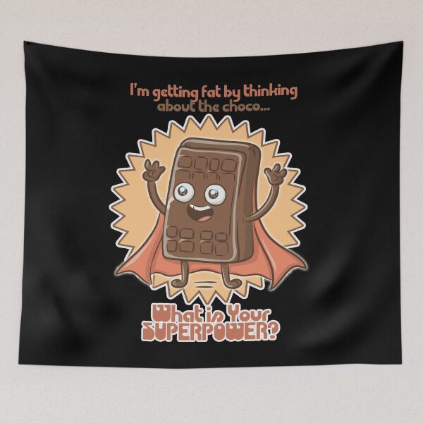 Item preview, Superpoder- dieta- gracioso- chocolate designed and sold by InNeRoDa.