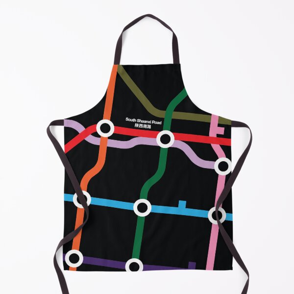 Item preview, South Shaanxi Road (Dark Mode) - Shanghai Metro designed and sold by Tim Binnion.