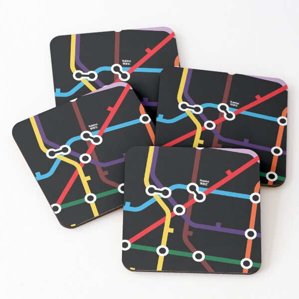 Item preview, Xujiahui (Dark Mode) - Shanghai Metro designed and sold by Tim Binnion.