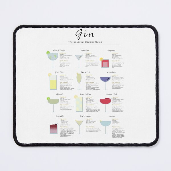 Item preview, Gin cocktail Essential Guide designed and sold by My Digital Mind.