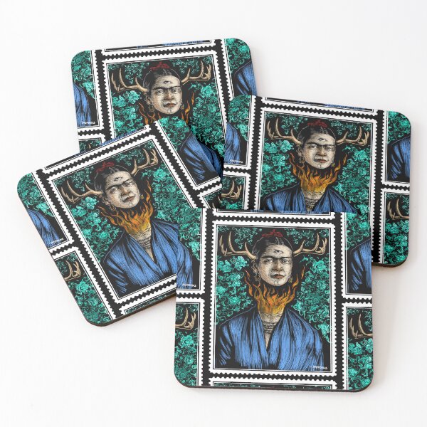 Item preview, FRIDA KAHLO: Portrait in Fire designed and sold by ZenPop.
