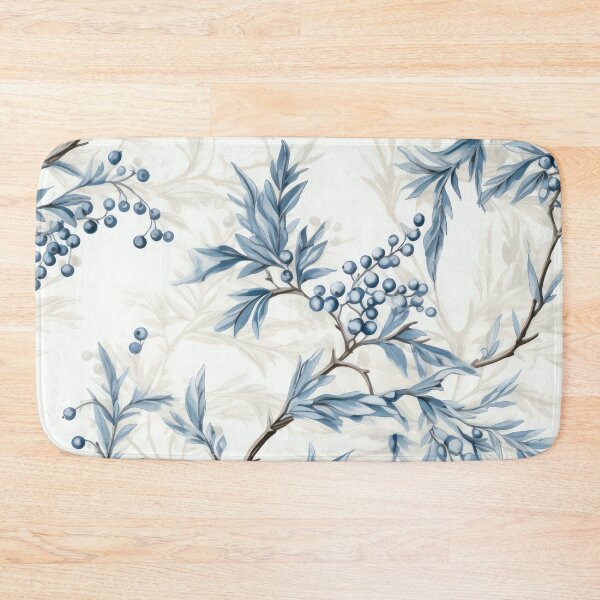 Item preview, Blue Winter Berry Branches designed and sold by Chestnut Falls Studio.