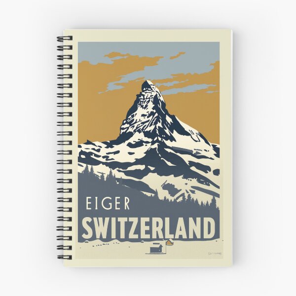 Item preview, A Vintage Travel Illustration of Eiger - Switzerland designed and sold by GoodOldVintage.