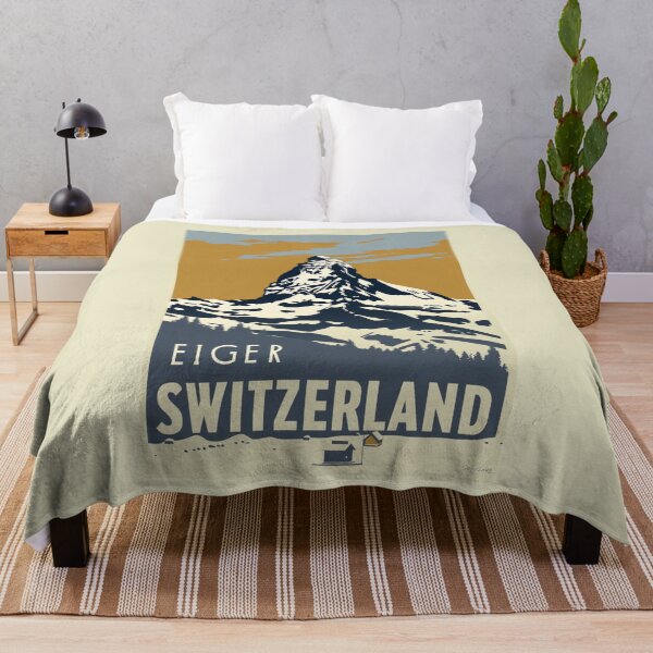 Item preview, A Vintage Travel Illustration of Eiger - Switzerland designed and sold by GoodOldVintage.
