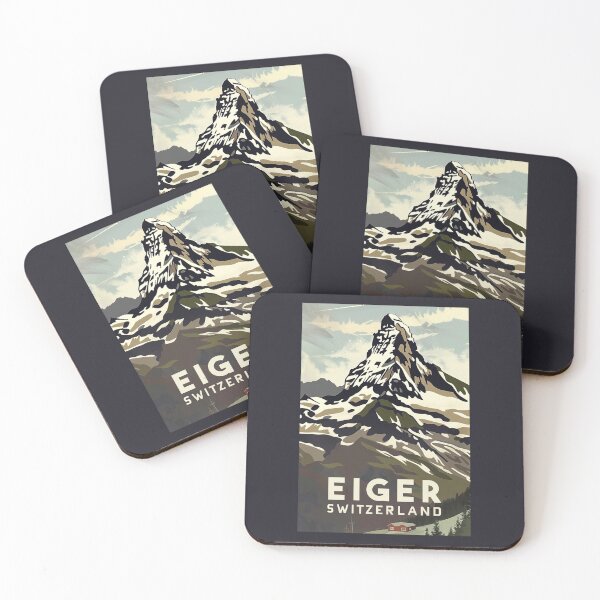 Item preview, A Vintage Travel Illustration of Eiger - Switzerland designed and sold by GoodOldVintage.