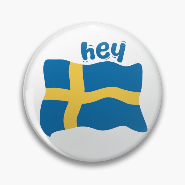 Item preview, HELLO in Sweden Sticker designed and sold by Wolagno.