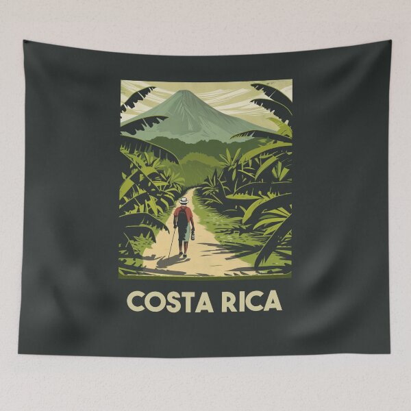 Item preview, A Vintage Travel Illustration of Costa Rica designed and sold by GoodOldVintage.
