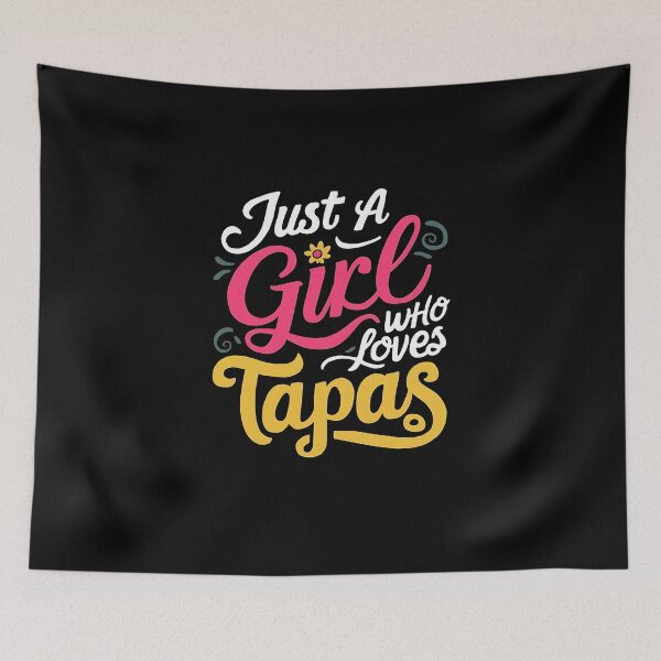 Item preview, Just a girl who loves tapas, Tapas women's T-Shirt, Distressed Spanish Food Shirt, Tapas Gift  designed and sold by SlocifieShop.
