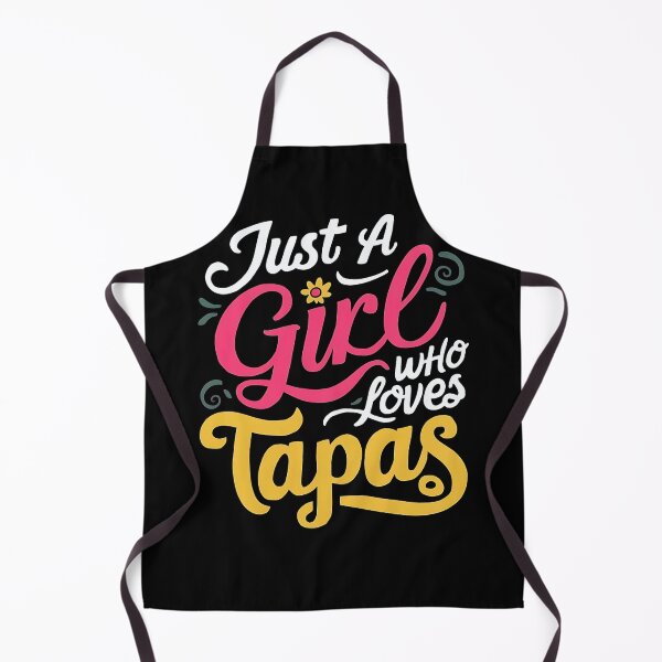 Item preview, Just a girl who loves tapas, Tapas women's T-Shirt, Distressed Spanish Food Shirt, Tapas Gift designed and sold by SlocifieShop.