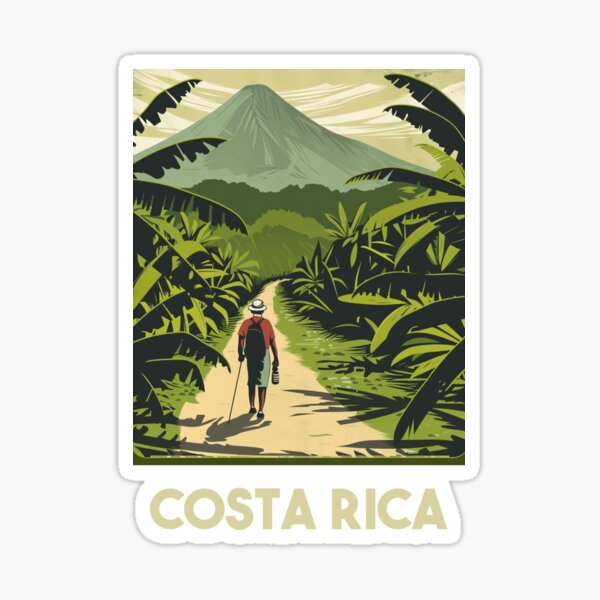 Item preview, A Vintage Travel Illustration of Costa Rica designed and sold by GoodOldVintage.