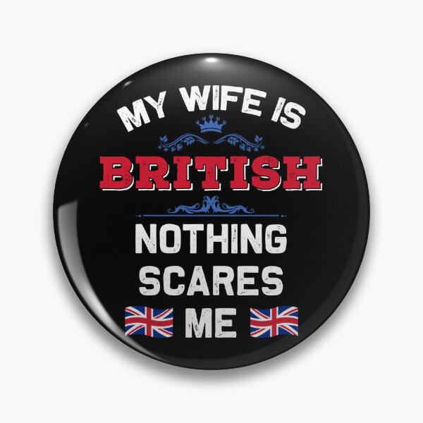 Item preview, My Wife is British UK Monarchy United Kingdom Roots Flag designed and sold by Blok45.