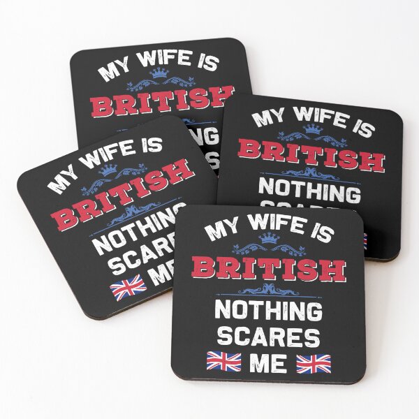 Item preview, My Wife is British UK Monarchy United Kingdom Roots Flag designed and sold by Blok45.