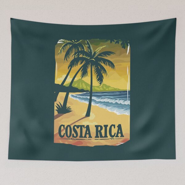 Item preview, A Vintage Travel Illustration of Costa Rica designed and sold by GoodOldVintage.