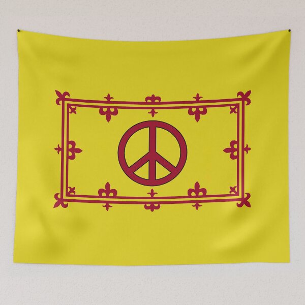 Item preview, Peace Sign Scottish Royal Banner Flag (Soidhne Sìth Bratach Rìoghail na h-Alba) designed and sold by JonathanR1994.