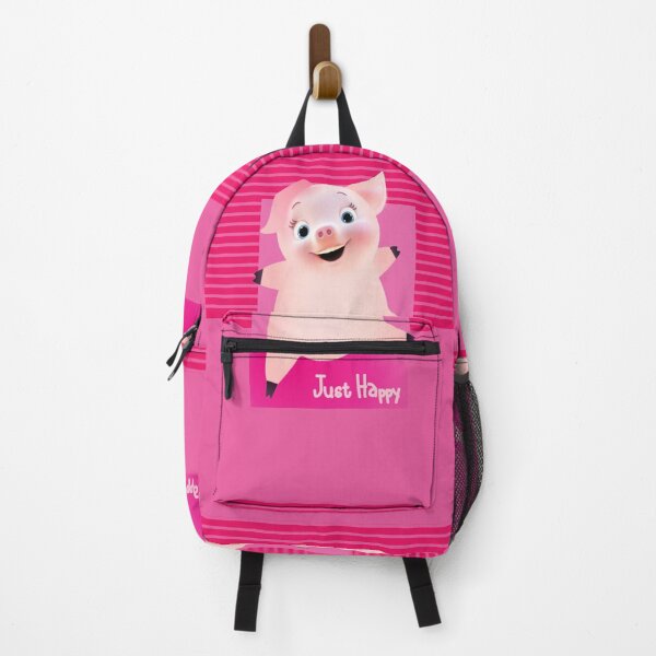 Item preview, Just happy baby pig, stripe background designed and sold by SueKnox.
