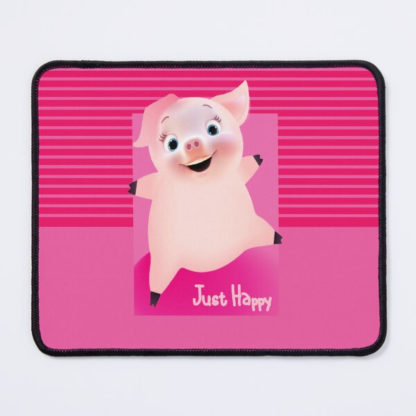 Item preview, Just happy baby pig, stripe background designed and sold by SueKnox.