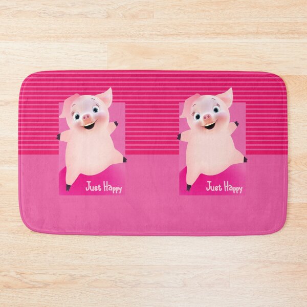 Item preview, Just happy baby pig, stripe background designed and sold by SueKnox.