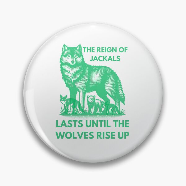 Item preview, THE REIGN OF JACKALS - Powerful Wolf and Jackals Design designed and sold by TrendyCanvasC.