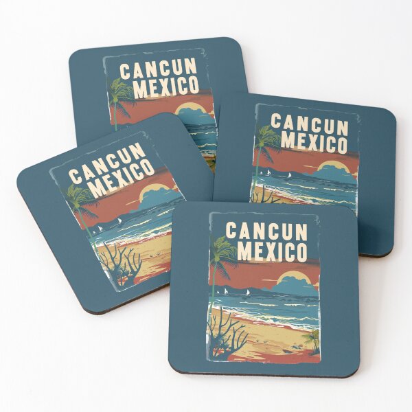 Item preview, A Vintage Travel Illustration of Cancun - Mexico designed and sold by GoodOldVintage.
