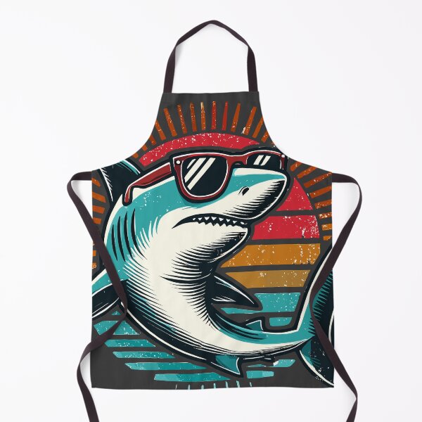 Item preview, Cool Retro Shark in Sunglasses Vintage Style designed and sold by ArtfulHunter.