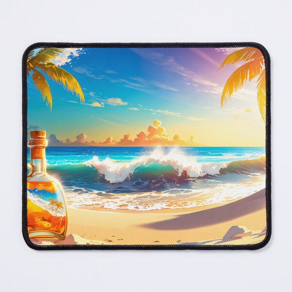 Item preview, Magic Beach Scene with Rum Bottle designed and sold by BalancerDesign.