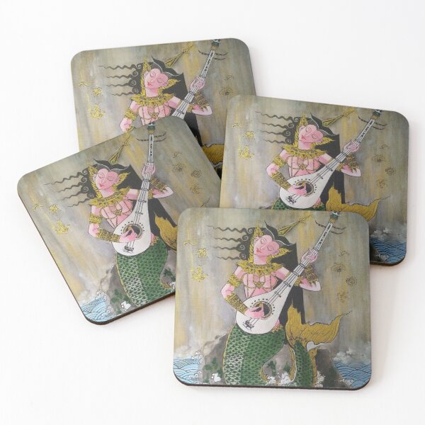 Item preview, Mermaid & Thai musical instruments. designed and sold by ArtistLanna.