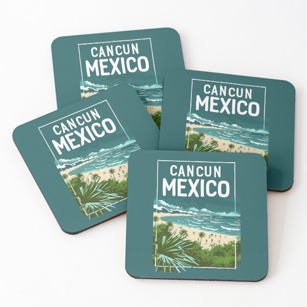 Item preview, A Vintage Travel Illustration of Cancun - Mexico designed and sold by GoodOldVintage.