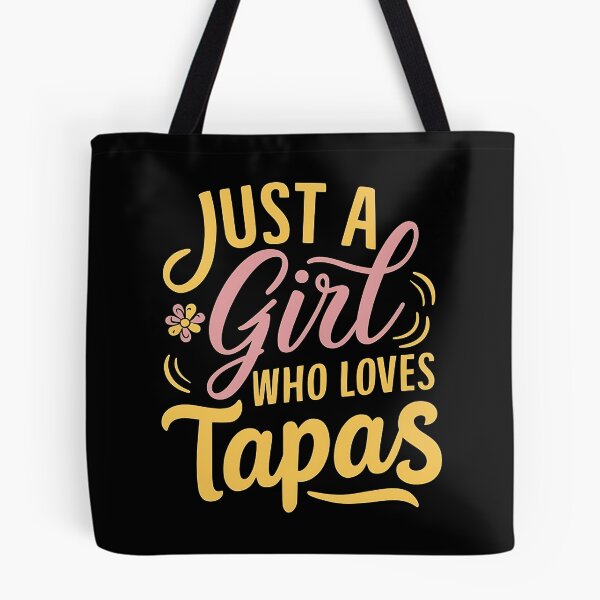 Item preview, Just a girl who loves tapas t-shirt, Tapas women's T-Shirt, Distressed Spanish Food Shirt, Tapas Gift designed and sold by SlocifieShop.