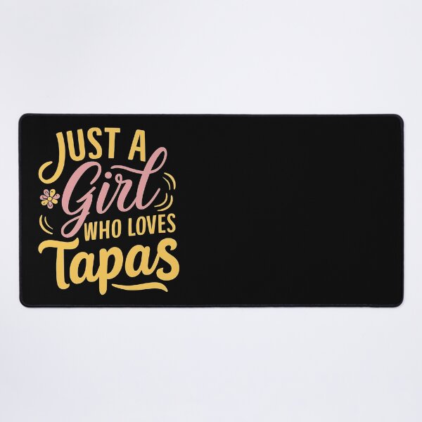 Item preview, Just a girl who loves tapas t-shirt, Tapas women's T-Shirt, Distressed Spanish Food Shirt, Tapas Gift designed and sold by SlocifieShop.