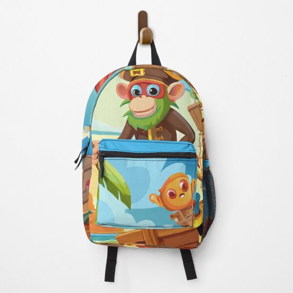 Item preview, Kids monkey pirate cartoon decor by Juliets Acmegifts designed and sold by Juliet Thomas.