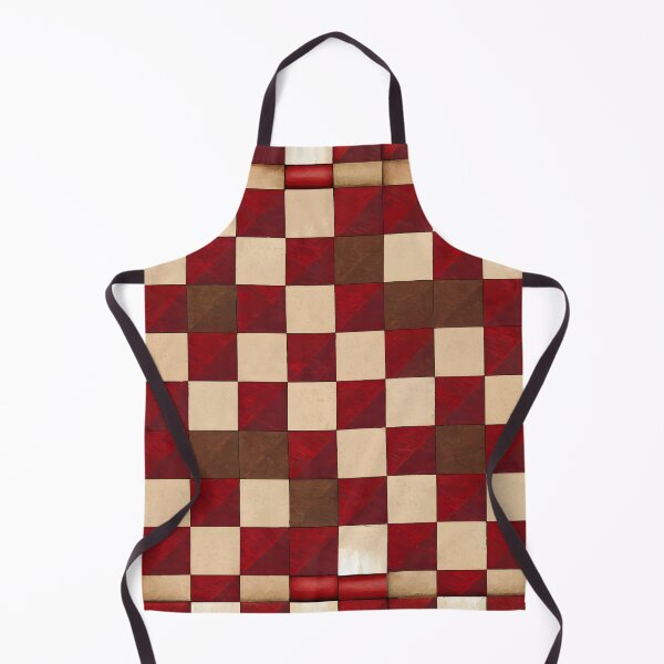 Aperçu de l'œuvre Damier : style audacieux rouge foncé et beige clair créée et vendue par BlackCatspet1.