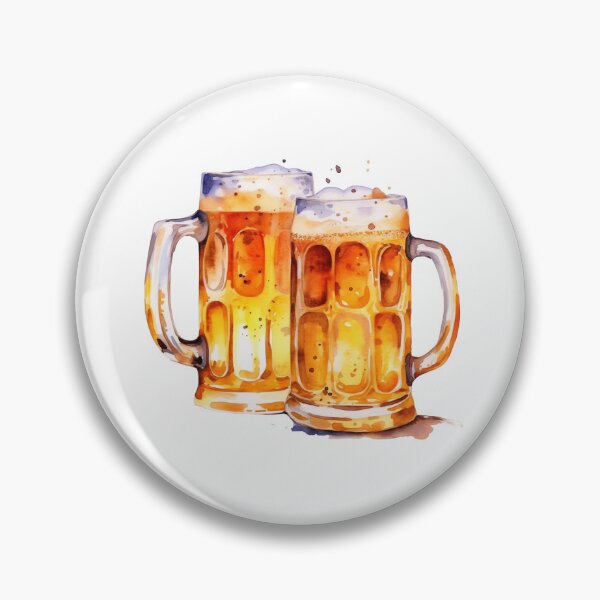 Item preview, Pair Of Beer Mugs Clinking designed and sold by New-School-Wave.