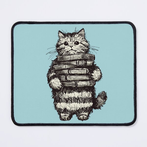 Item preview, He Loved His Books designed and sold by KilkennyCat Art.