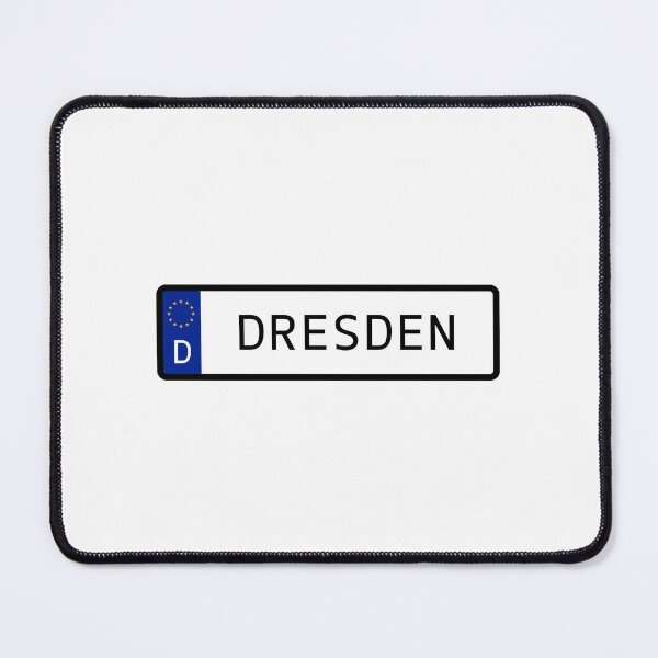 Item preview, Dresden Germany EU Number Plate designed and sold by PatchMerch.