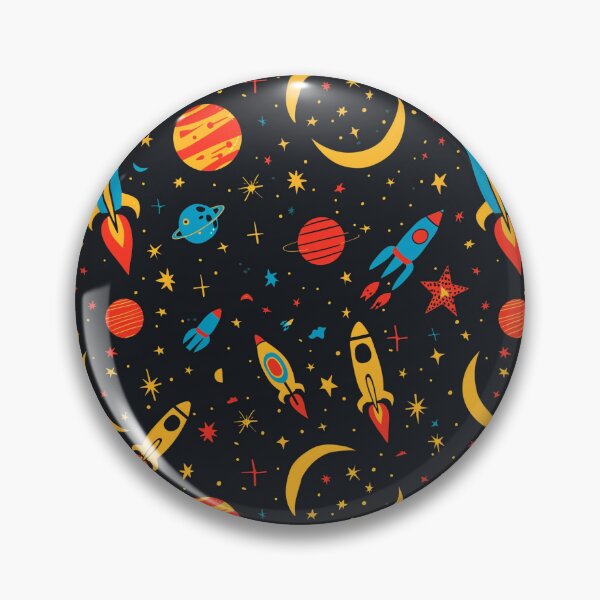 Item preview, Outer Space Alien Universe Futuristic Sci Fi Seamless Pattern 8 designed and sold by SayItWithYours.