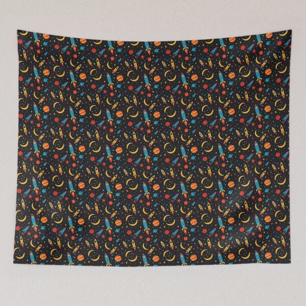 Item preview, Outer Space Alien Universe Futuristic Sci Fi Seamless Pattern 8 designed and sold by SayItWithYours.