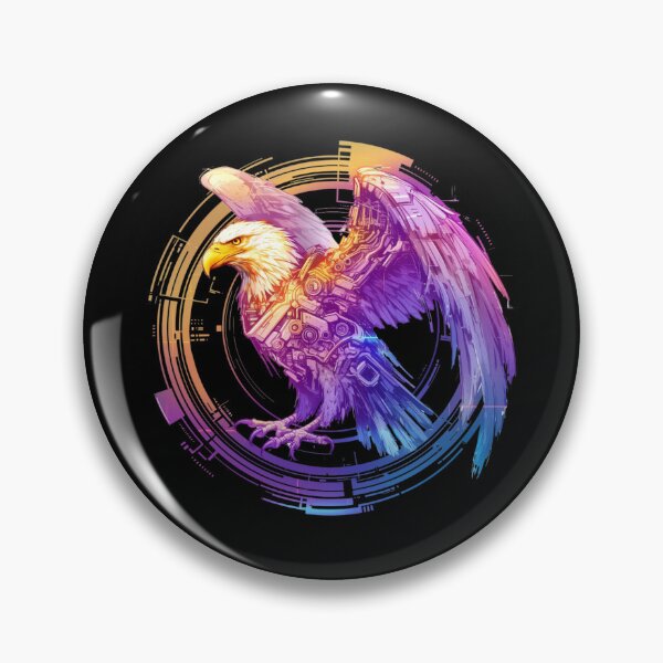 Item preview, Cyber eagle // eagle // Cool Animal // Cyber Animal // Future Animal Art // Animal Warrior // Animal Cute Art // Gaming Aesthetic stickers designed and sold by SMARTKIT  DESIGNAGENCY.