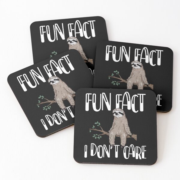 Item preview, Fun Fact I Don't Care Sloth Design designed and sold by kniekum.