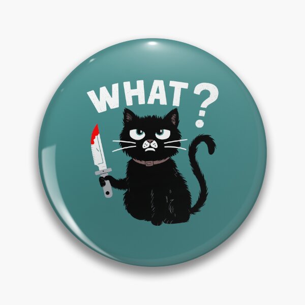 Item preview, Funny Black Cat Murderous With Knife Halloween designed and sold by w1ckerman.