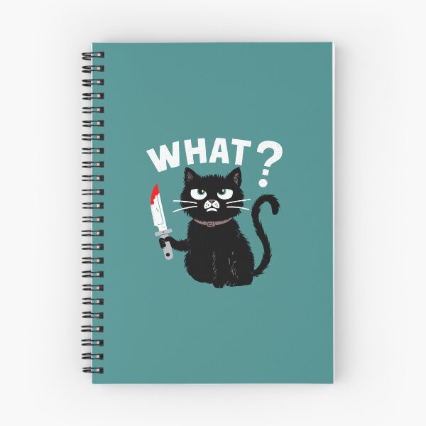 Item preview, Funny Black Cat Murderous With Knife Halloween designed and sold by w1ckerman.