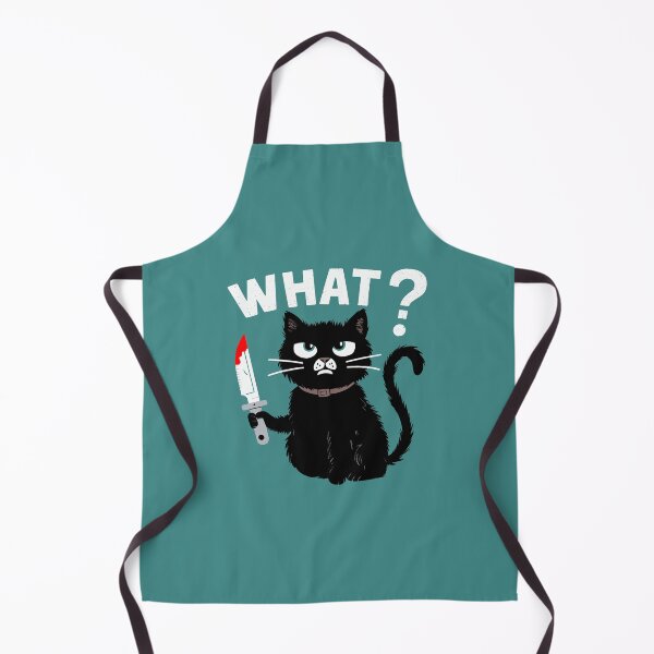Item preview, Funny Black Cat Murderous With Knife Halloween designed and sold by w1ckerman.
