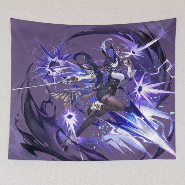 Item preview, Clorinde Genshin Splash Art designed and sold by kazatodoesart.