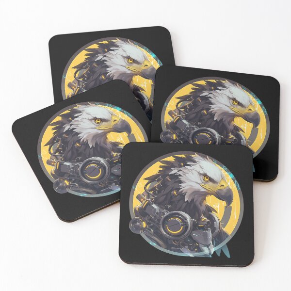 Item preview, Cyber eagle // eagle // Cool Animal // Cyber Animal // Future Animal Art // Animal Warrior // Animal Cute Art // Gaming Aesthetic stickers designed and sold by SMARTKIT  DESIGNAGENCY.