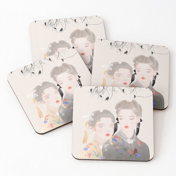 Item preview, PANRAN designer brand creative peripheral art painting "Twin Sisters 2" designed and sold by PANRAN.