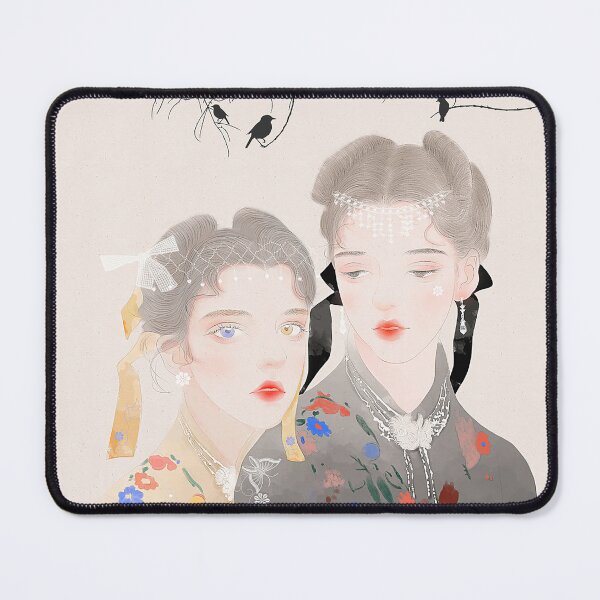 Item preview, PANRAN designer brand creative peripheral art painting "Twin Sisters 2" designed and sold by PANRAN.