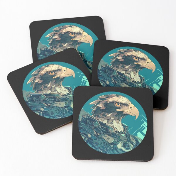 Item preview, Cyber eagle // eagle // Cool Animal // Cyber Animal // Future Animal Art // Animal Warrior // Animal Cute Art // Gaming Aesthetic stickers designed and sold by SMARTKIT  DESIGNAGENCY.