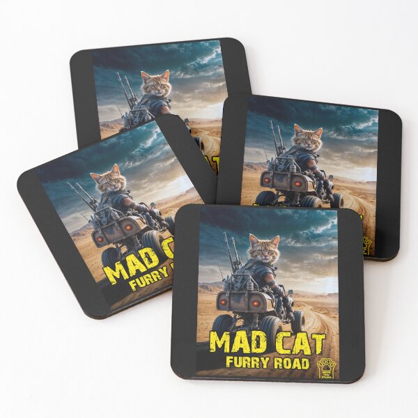 Item preview, Mad Cat: Furry Road movie poster designed and sold by Marginalia Workshop.