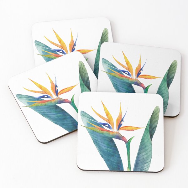 Item preview, Watercolor strelitzia bouquet designed and sold by Ekaterina Glazkova.